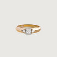 Square Game Gold & Diamond Ring for Men,,hi-res view 2