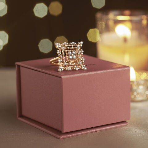 Architectural Mandala Diamond Ring