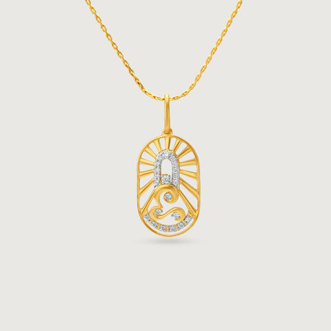 Sacred Sohum Diamond Pendant