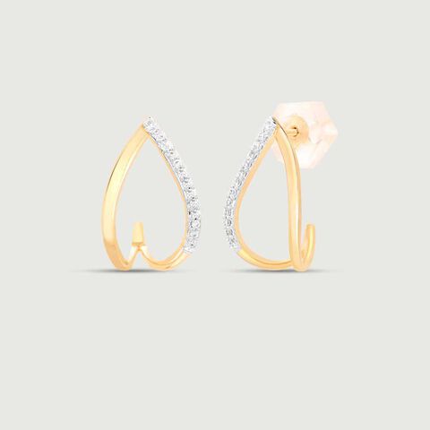 Flirty Swirl Diamond Hoop Earrings