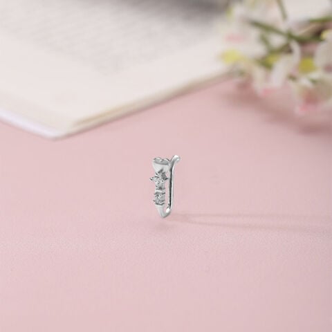 Cute Gleam Silver Nose Pin