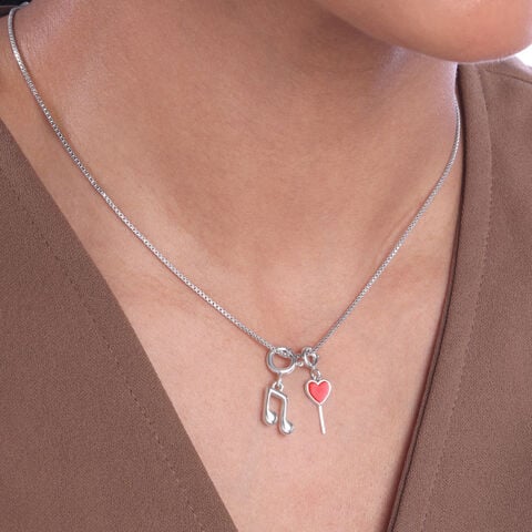 Candy Heart Silver Charm