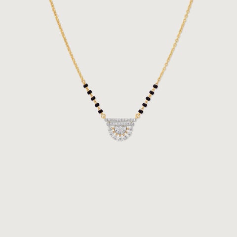 Sleek Tiered Diamond Mangalsutra