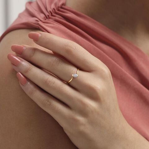 Paisley Spark Diamond Ring