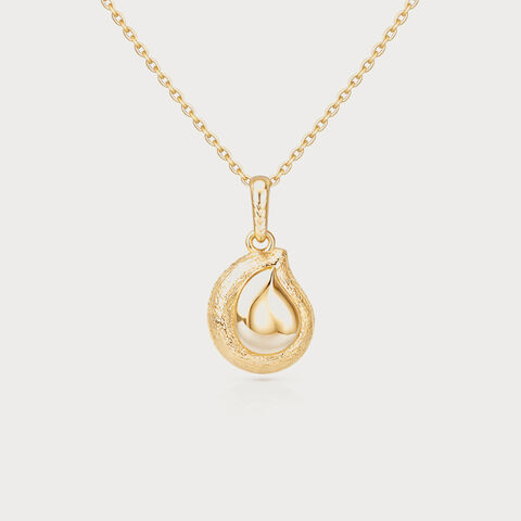 Golden Halo Drop Pendant