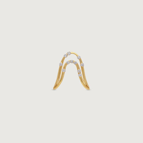 Serene Drift Diamond Ring