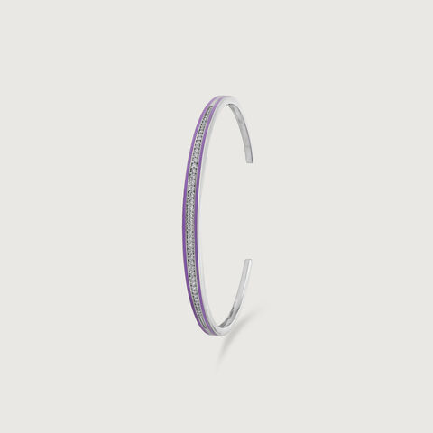 Radiant Halo Silver Bangle