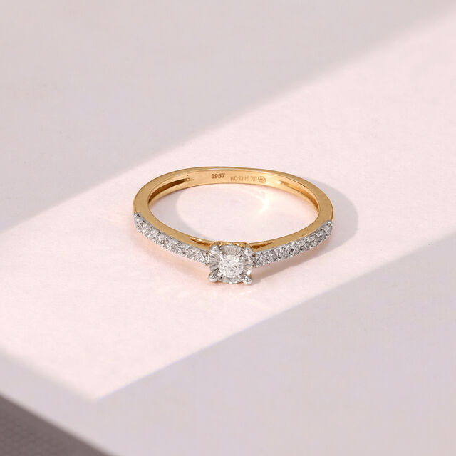 Sleek Geometric Diamond Ring,,hi-res image number null