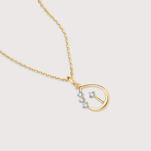 Gleaming Teardrop Diamond Pendant