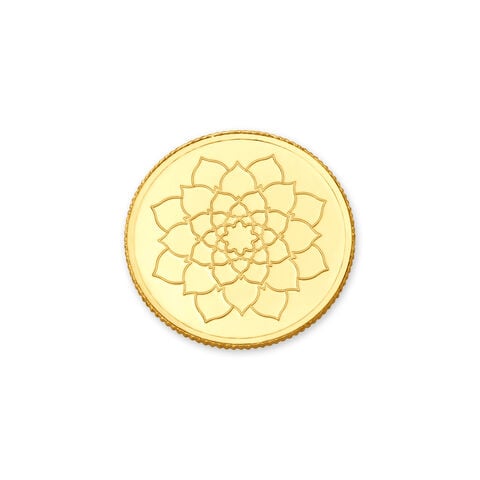 5 Gm 24 Karat Lotus Gold Coin