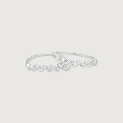 Chic Leaf Silver Toe Rings