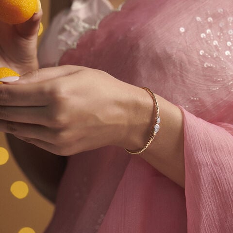 Elegant Diya Diamond Bangle