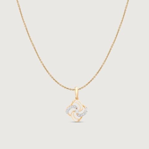 Swirl Pop Diamond Pendant