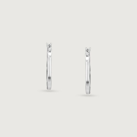 Playful Pastel Mother of Pearl Silver Hoop Earrings