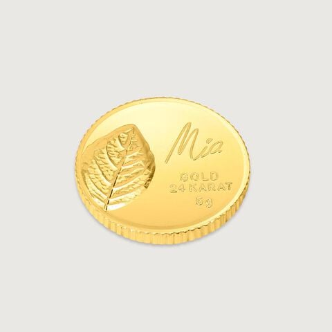 5 GM 24 Karat Tulsi Gold Coin