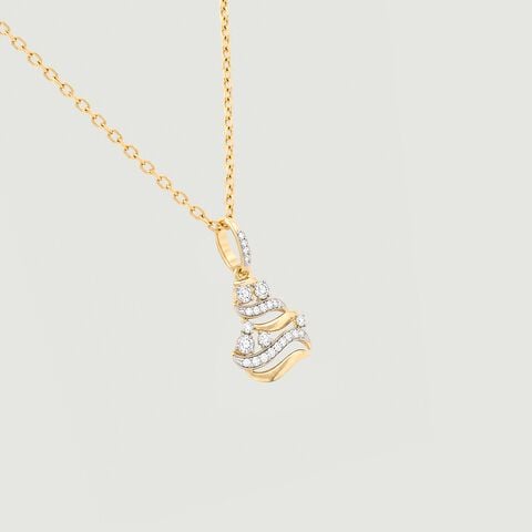 Gleaming Current Diamond Pendant