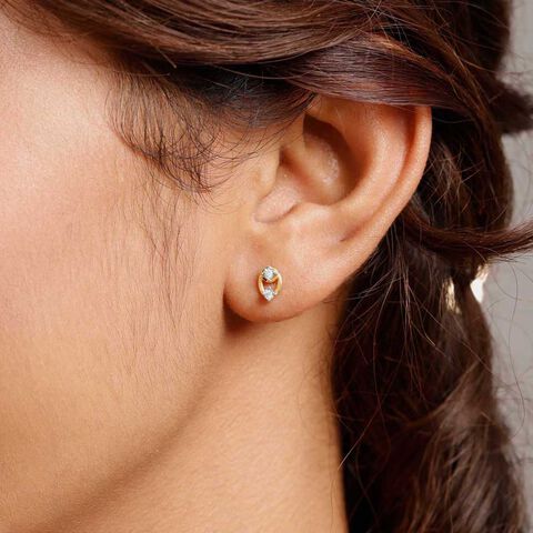 Dainty Spark Diamond Earrings