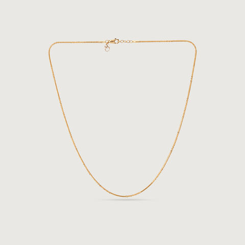 Textured Radiant Gold Chain