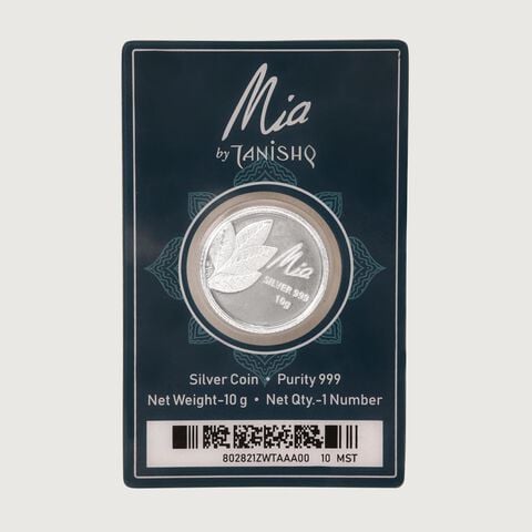 10 GM 999 Mango Leaf Silver Coins