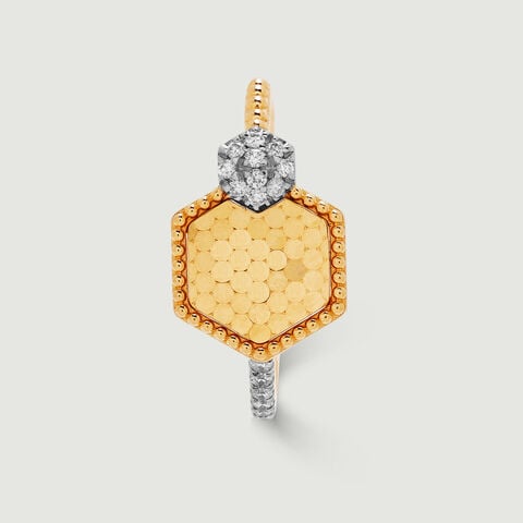 Radiant Geometric Diamond Ring