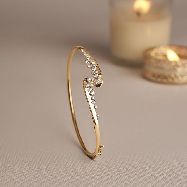 Fluid Shimmering Diamond Bangle,,hi-res image number null