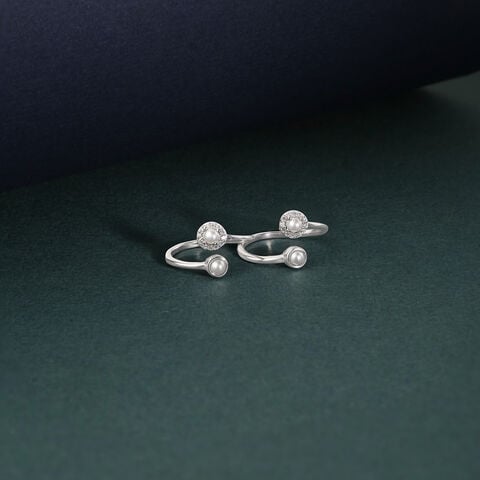 Chic Orbit Silver Toe Ring