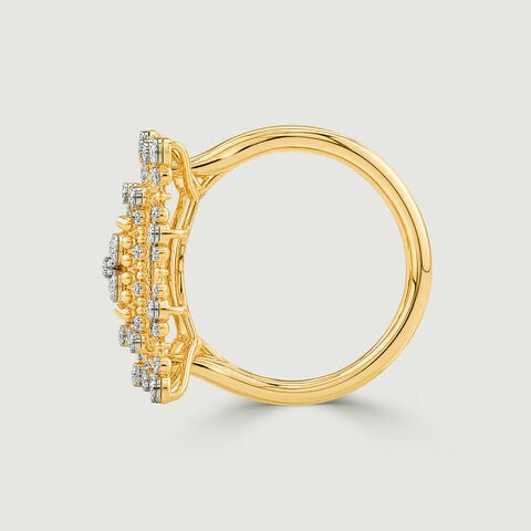 Architectural Mandala Diamond Ring