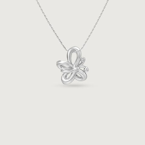 Breezy Flutter Silver Pendant