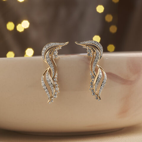 Sacred Lights Diamond Drop Earrings