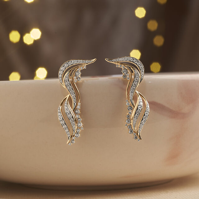 Sacred Lights Diamond Drop Earrings,,hi-res image number null