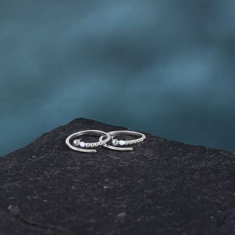 Dreamy Mist Silver Toe Rings