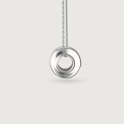Brushstroke Spacer Silver Charm