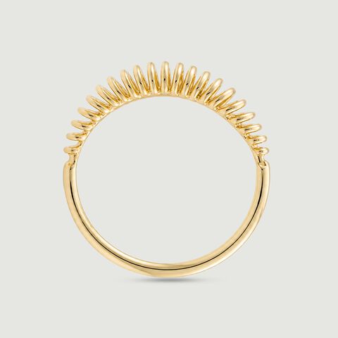 Sleek Linear Gold Ring