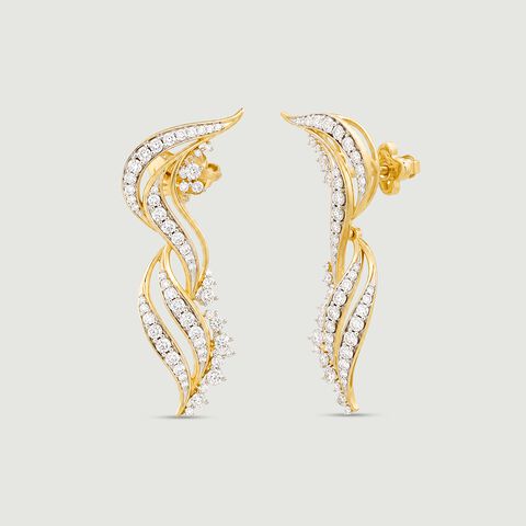 Sacred Lights Diamond Drop Earrings