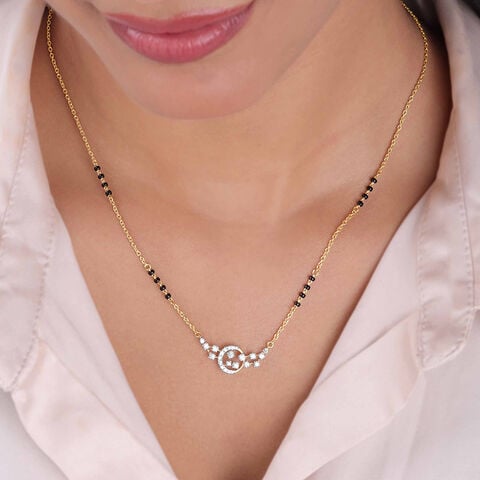 Graceful Flourishing Diamond Mangalsutra