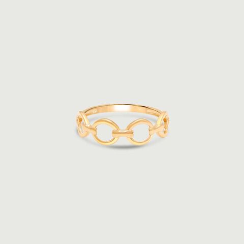 Edgy Loop Gold Ring