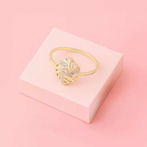 Hexagon Gleam Diamond Ring