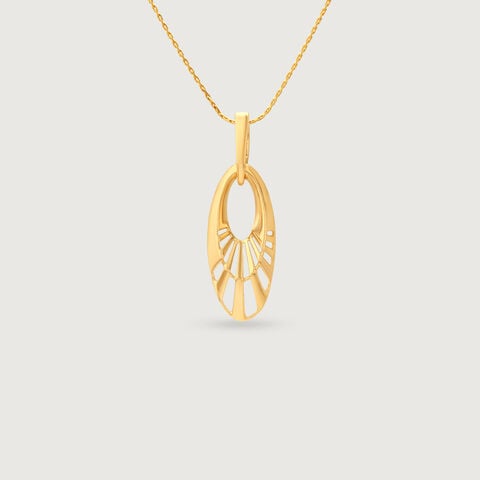 Airy Radiant Gold Pendant