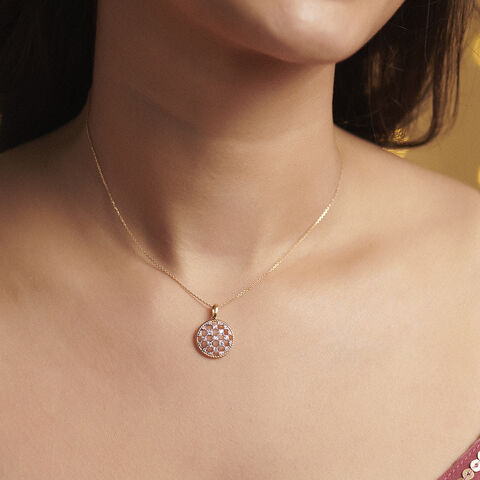 Bold Geometric Gold Pendant