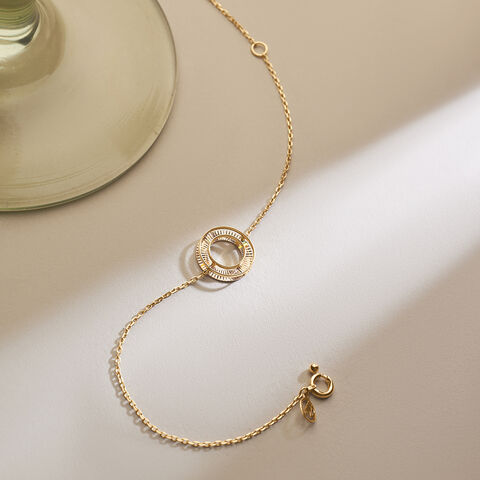 Radiant Circular Gold Bracelet
