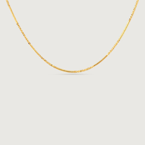 Textured Radiant Gold Chain