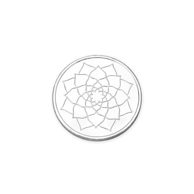 50 GM 999 Brilliant Lotus Silver Coin,,hi-res image number null