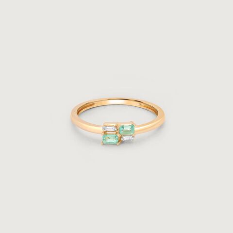 Verdant Duo Diamond Ring