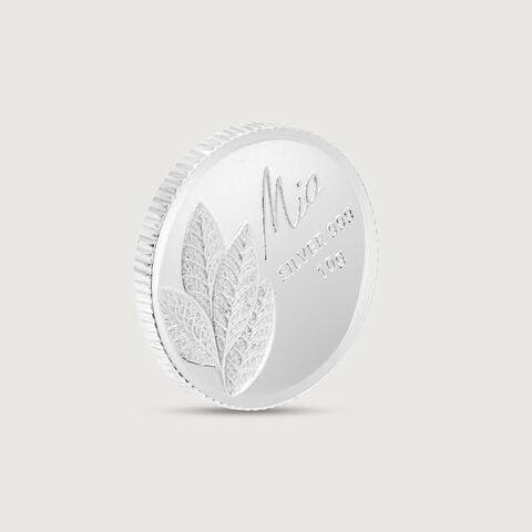 10 GM 999 Mango Leaf Silver Coins