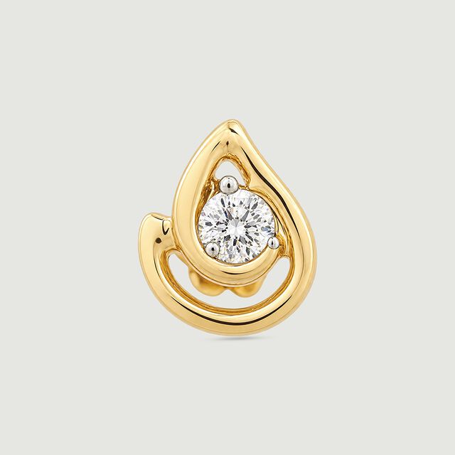 Delicate Luminous Diamond Nose Pin,,hi-res image number null