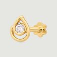 Delicate Luminous Diamond Nose Pin,,hi-res view 4