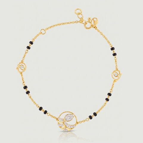 Auspicious Radiant Diamond Mangalsutra Bracelet