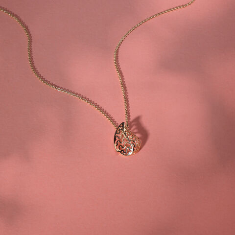 14KT Gleaming Harvest Gold Pendant