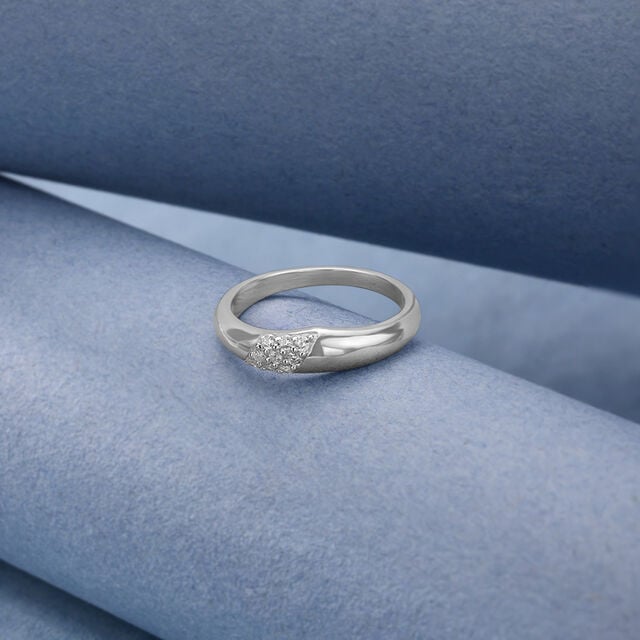 Sculpted Sleek Silver Ring,,hi-res image number null