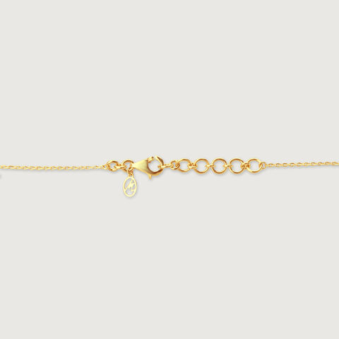 Curvy Spark Drop Diamond Necklace